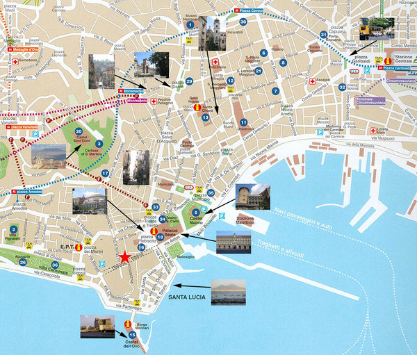 Napoli Tourist Map